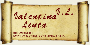 Valentina Linta vizit kartica